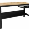 Blika Værkstedsbord VBB-1.20, komplet inkl. hylde og skuffe, RAL 7035/9005