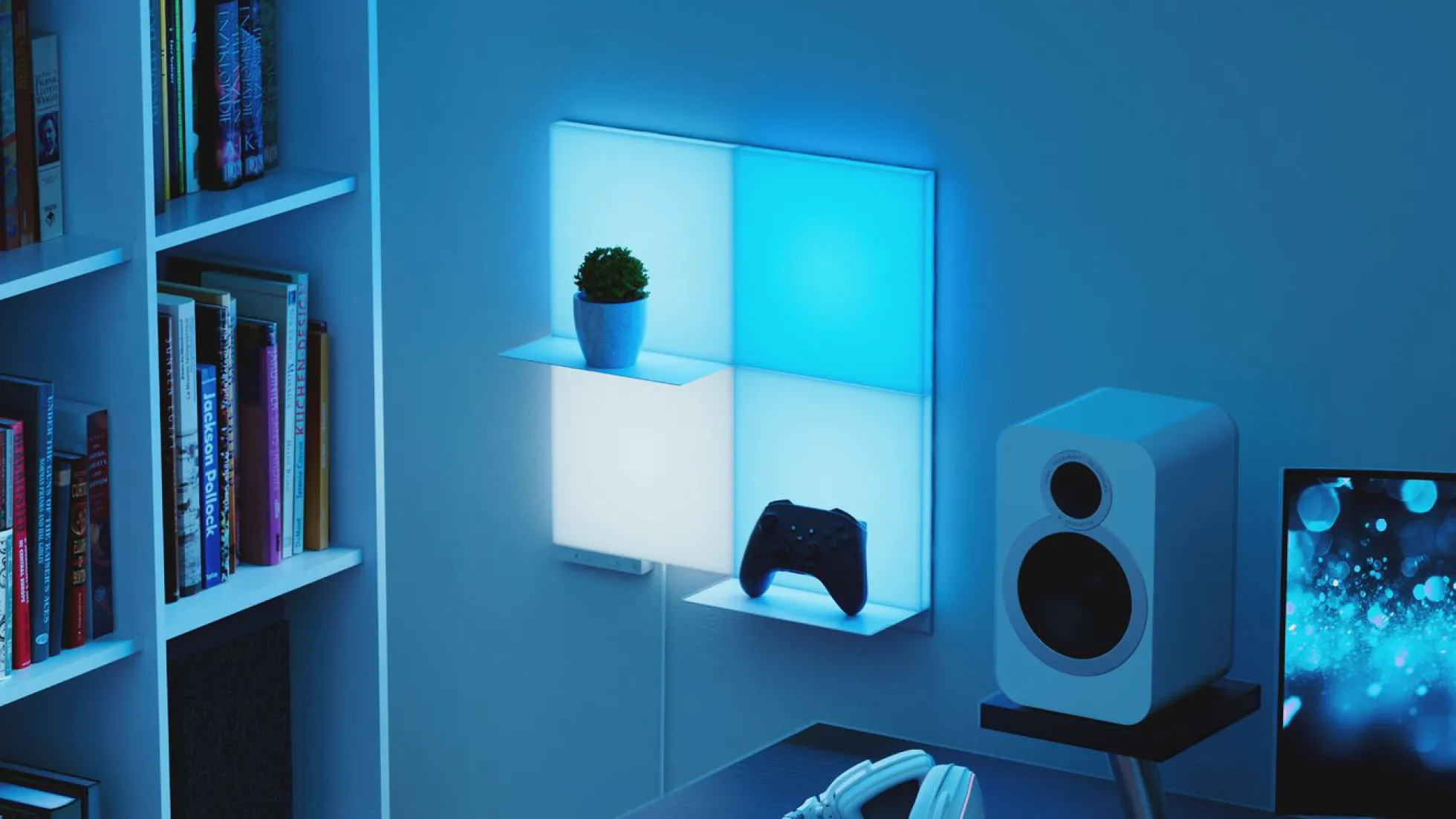 Blocks Shelves udvidelsespakke, 2 hylder - Nanoleaf