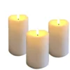 Bloklys 3D flamme, m/timer, Ø75 H100/125/150, sæt m/3 stk