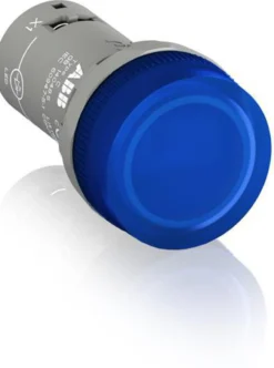 Blå signallampe med integreret LED, 110-130V AC, Ø 22mm - ABB