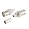 BNC crimp stik, til RG58 kabel, med guldbelagt pin