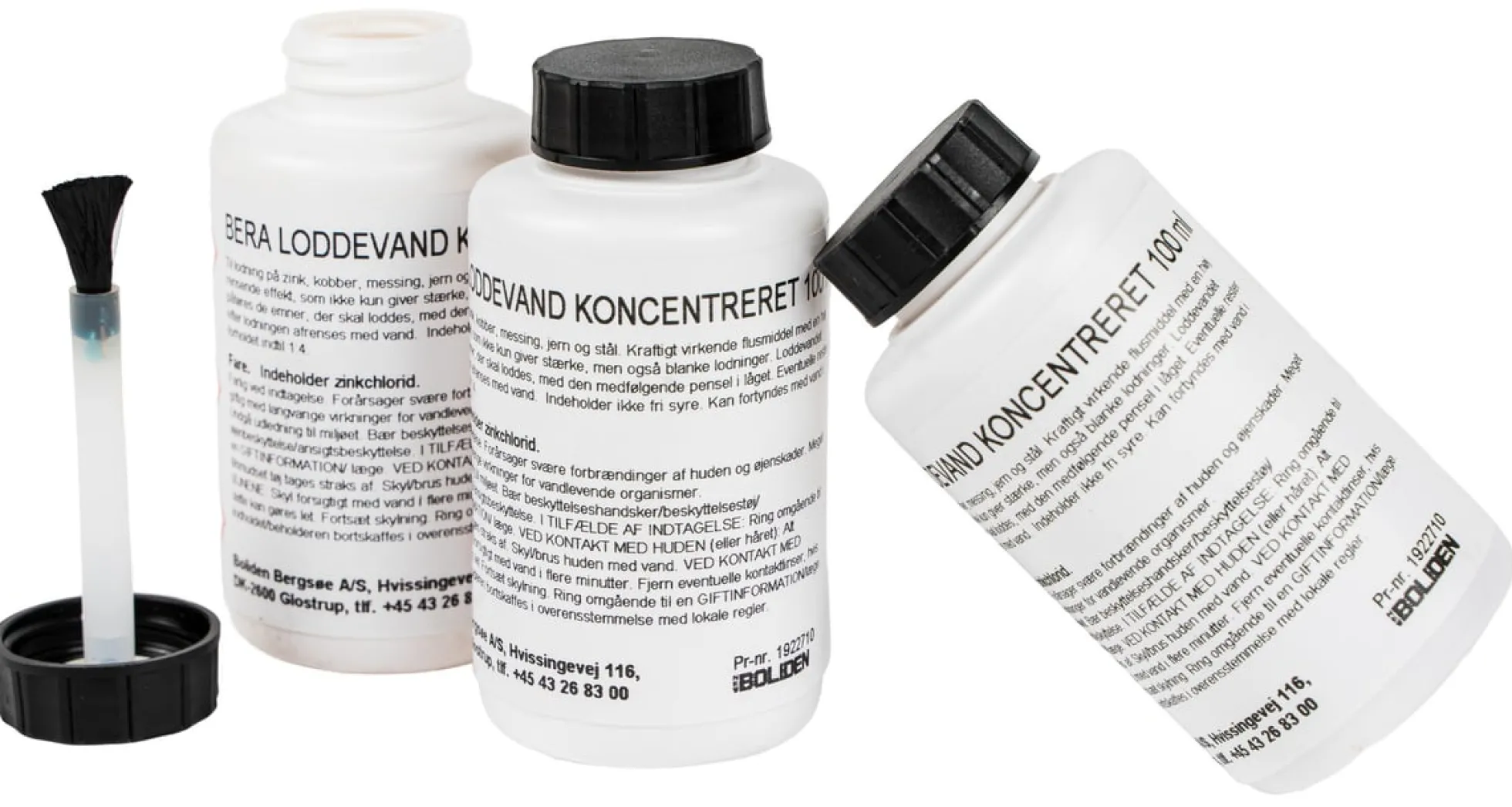 Boliden Bera loddevand, koncentreret, 100 ml penselflaske