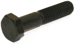 Bolt, ISO 4014 / DIN 931, 8.8, M16 x 100 mm, sort