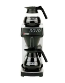 Bonamat Novo 2 kaffemaskine, manuel vandpåfyldning, rustfri stål/sort