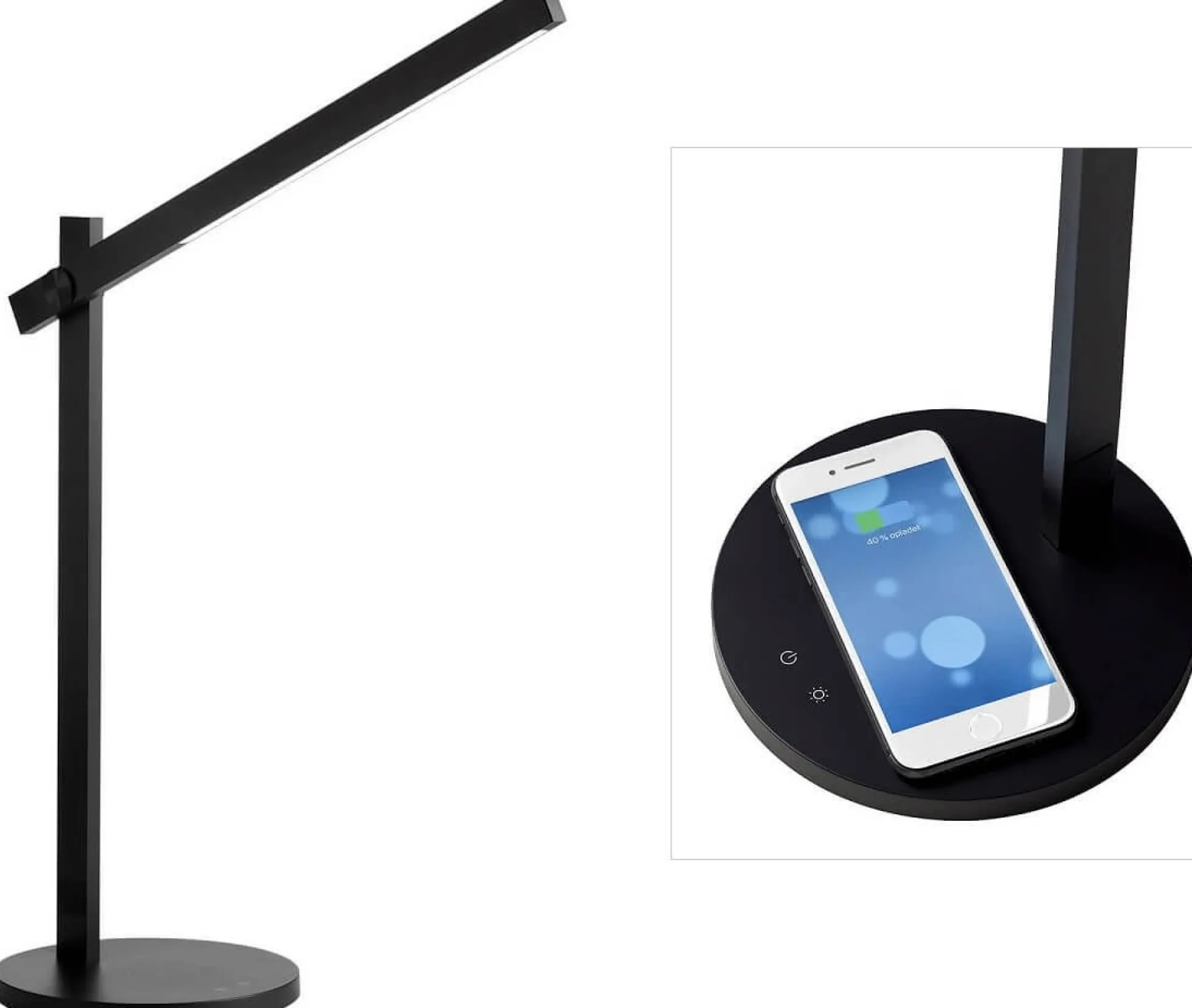 Bordlampe Edge180 Sort, 5.5 W, 670 lm, 3000-6500 K