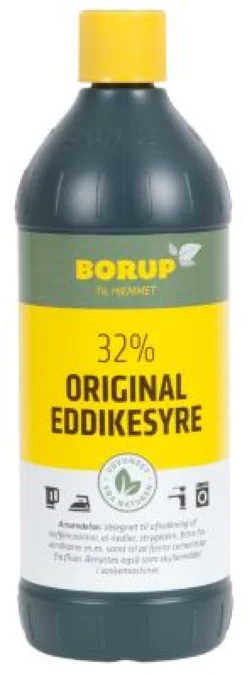 Borup Eddikesyre 32%, flaske a 1 liter