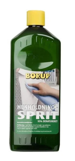 Borup husholdningssprit 93%, denatureret, 1 liter