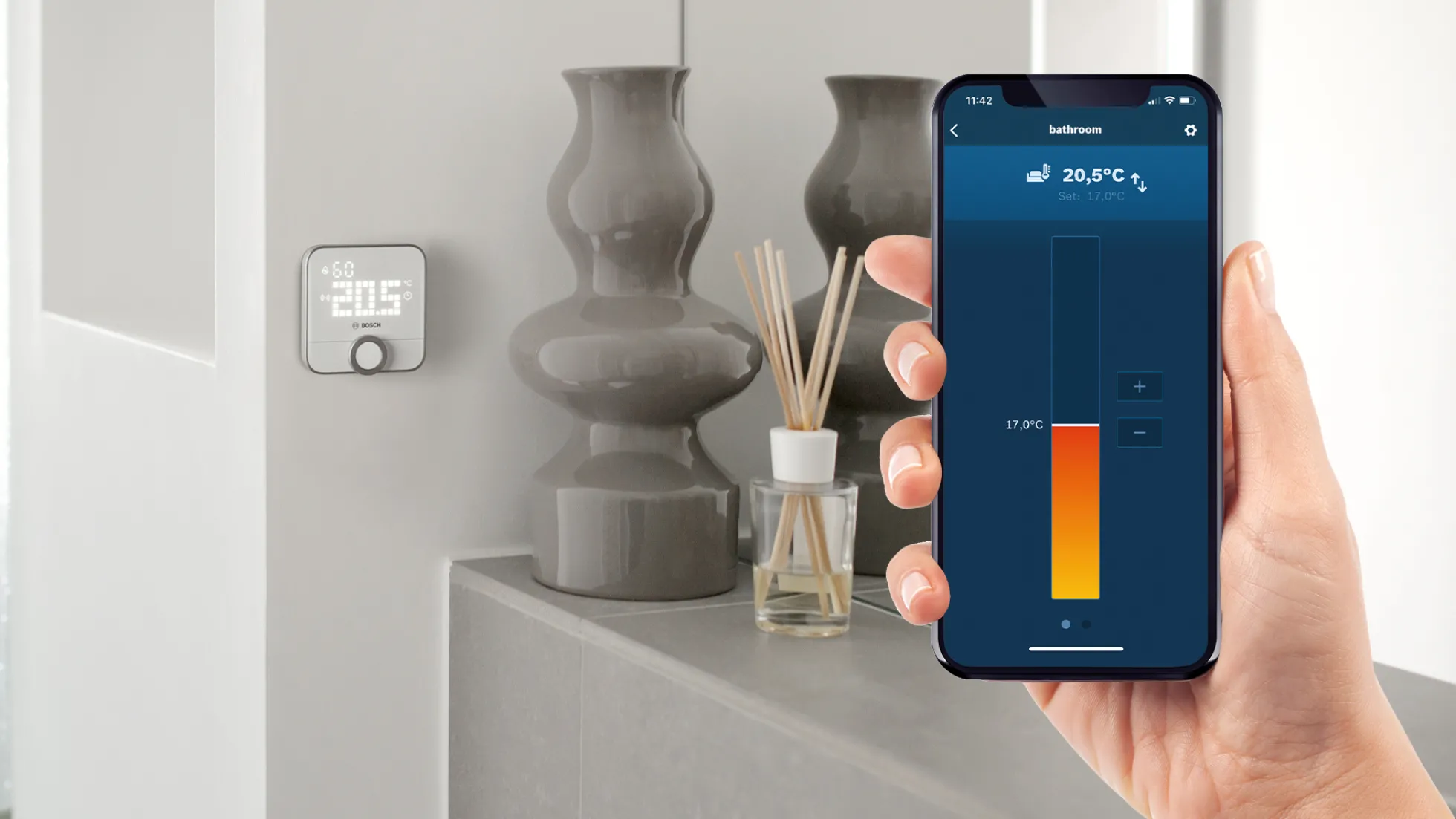 Bosch Smart Home II, rumtermostat, 230 V