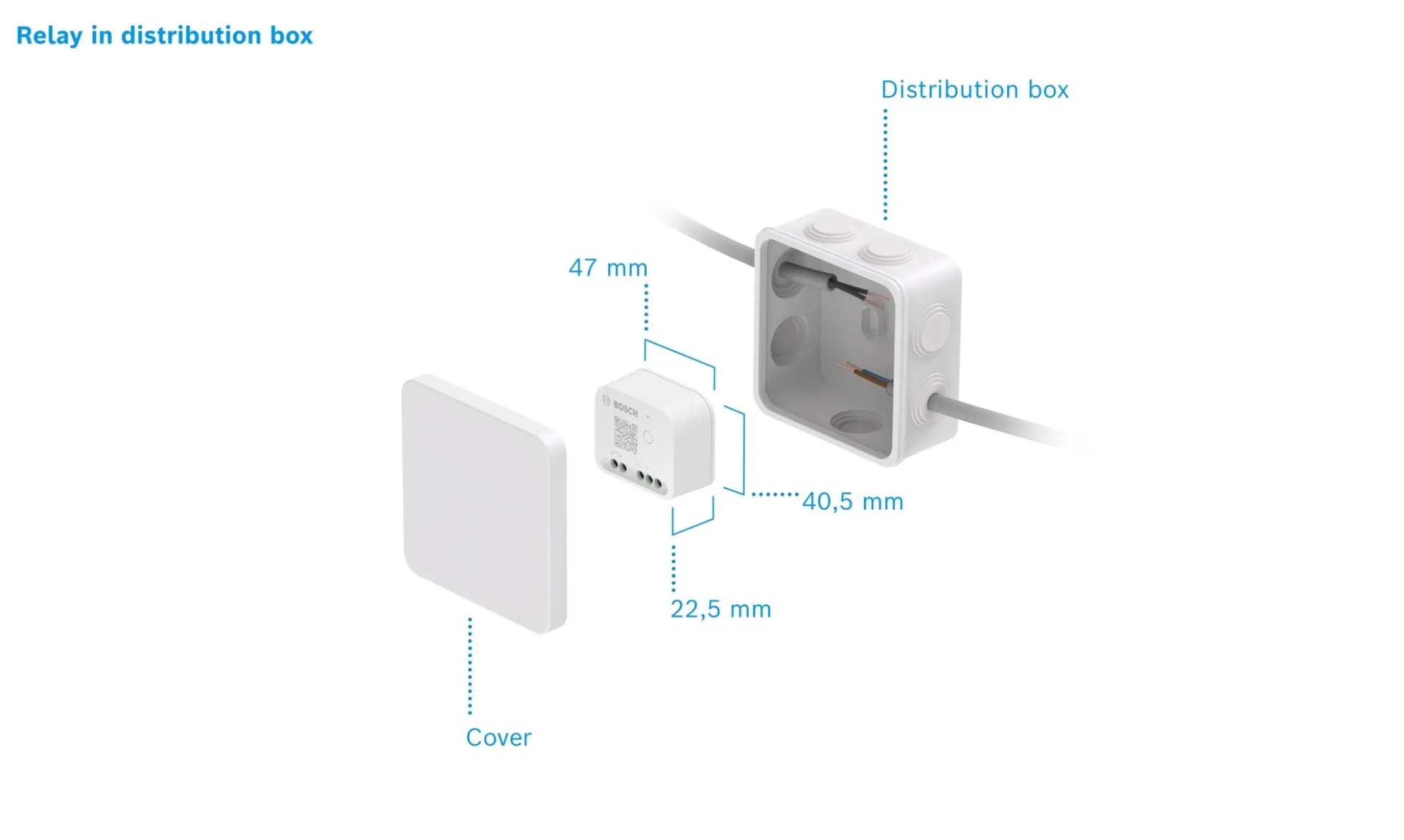 Bosch Smart Home relæ, potentialfri kontakt