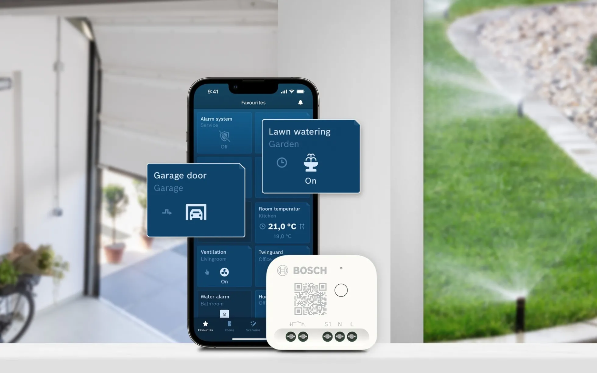 Bosch Smart Home relæ, potentialfri kontakt