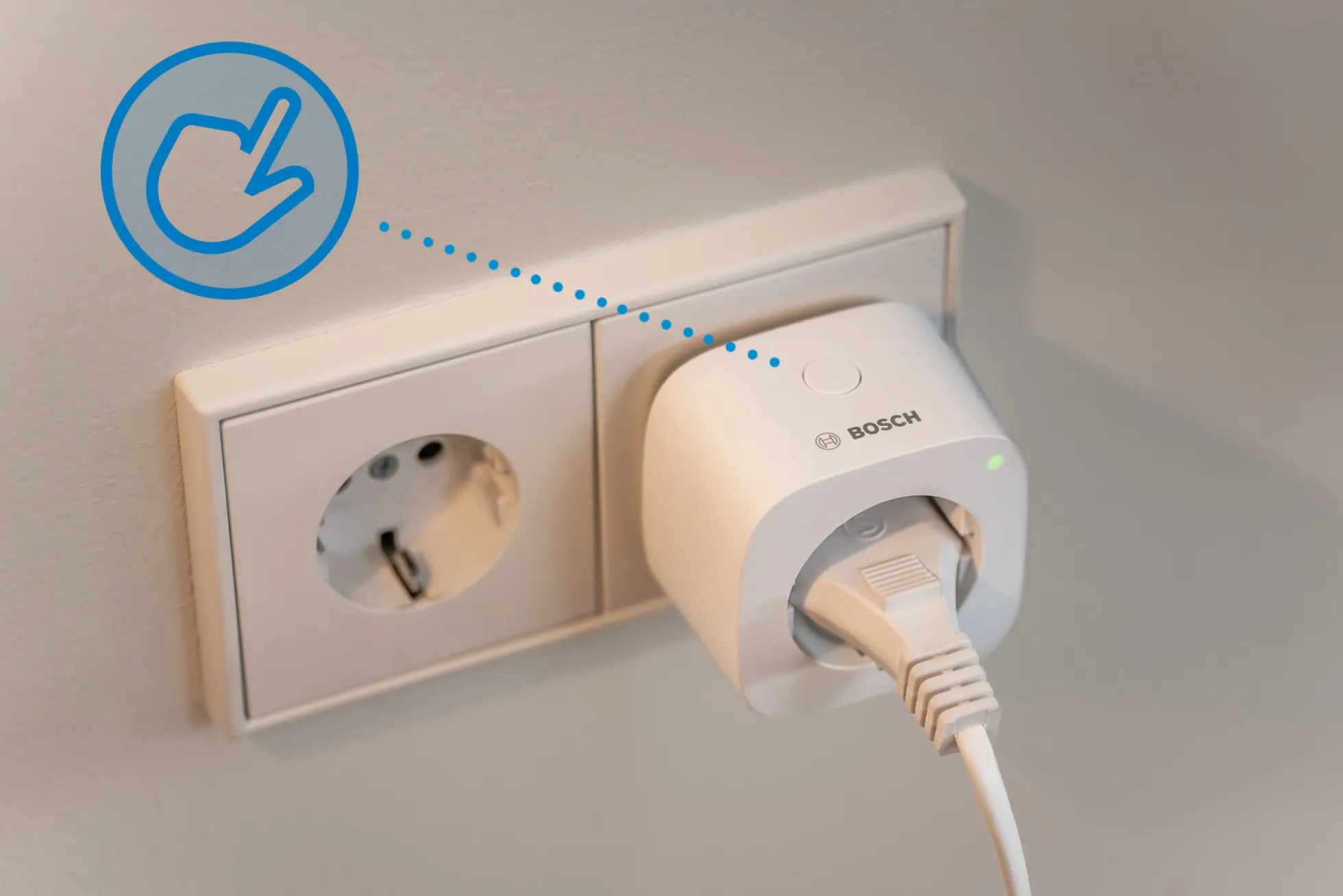 Bosch Smart Home stikkontakt kompakt, Matter