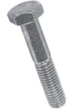 Bossard Bolt M12x60, Varmgalvaniseret DIN 931, 6kt delgevind Stål 8.8 - Pakke med 100 stk