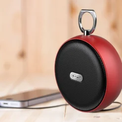 Bærbar Bluetooth højtaler, rød, TWS funktion, 800mAh batteri, 4 timers spilletid