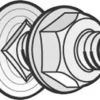 Bræddebolt BTRCC M6 x 12 mm, ZnL, med møtrik (100)