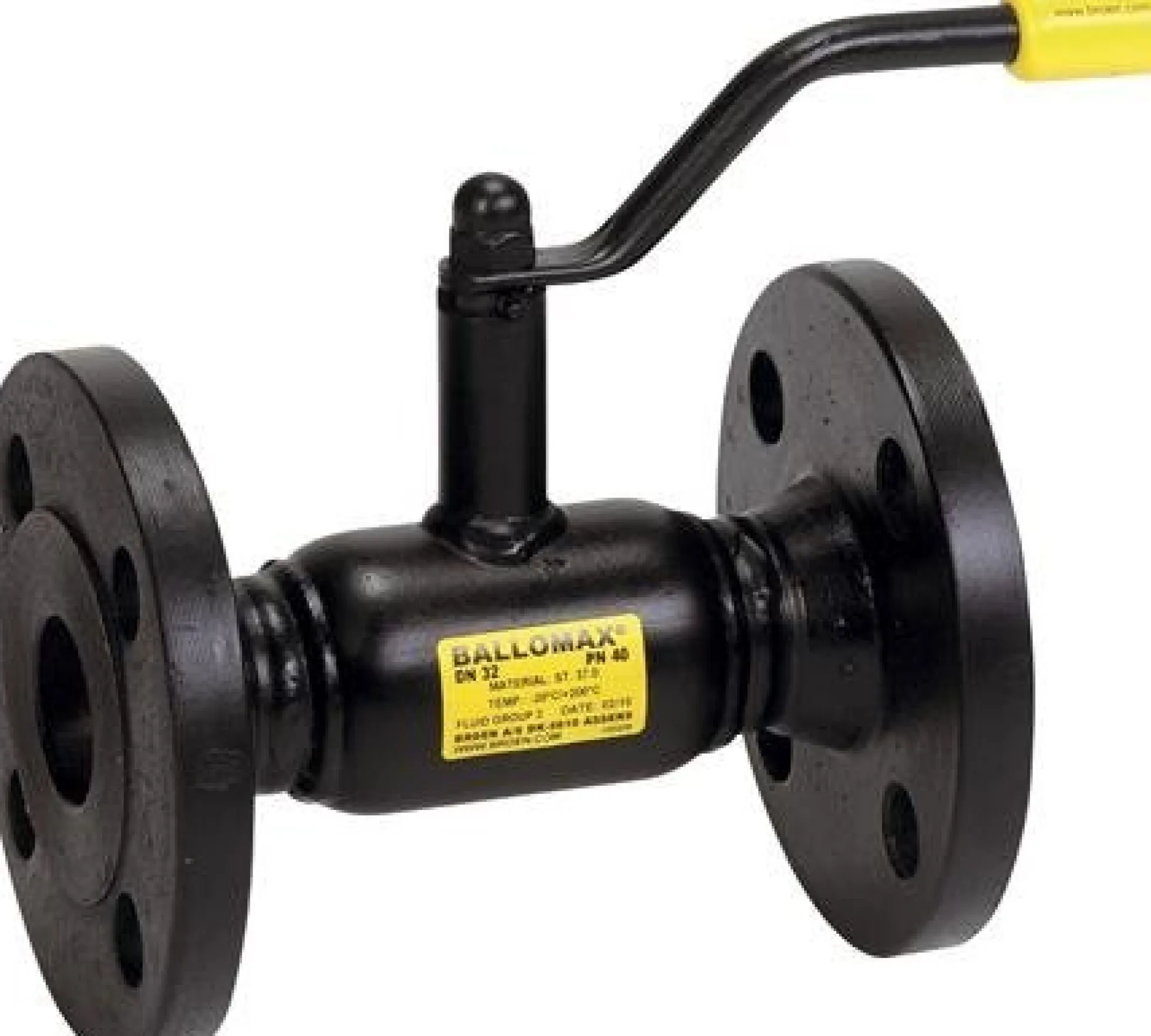 Broen Ballofix® Gas DN40, Flange/flange medium med håndtag
