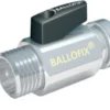 Broen BALLOFIX® kuglehane 1/2"x15 mm. Nippel/push. Med håndtag. Krom