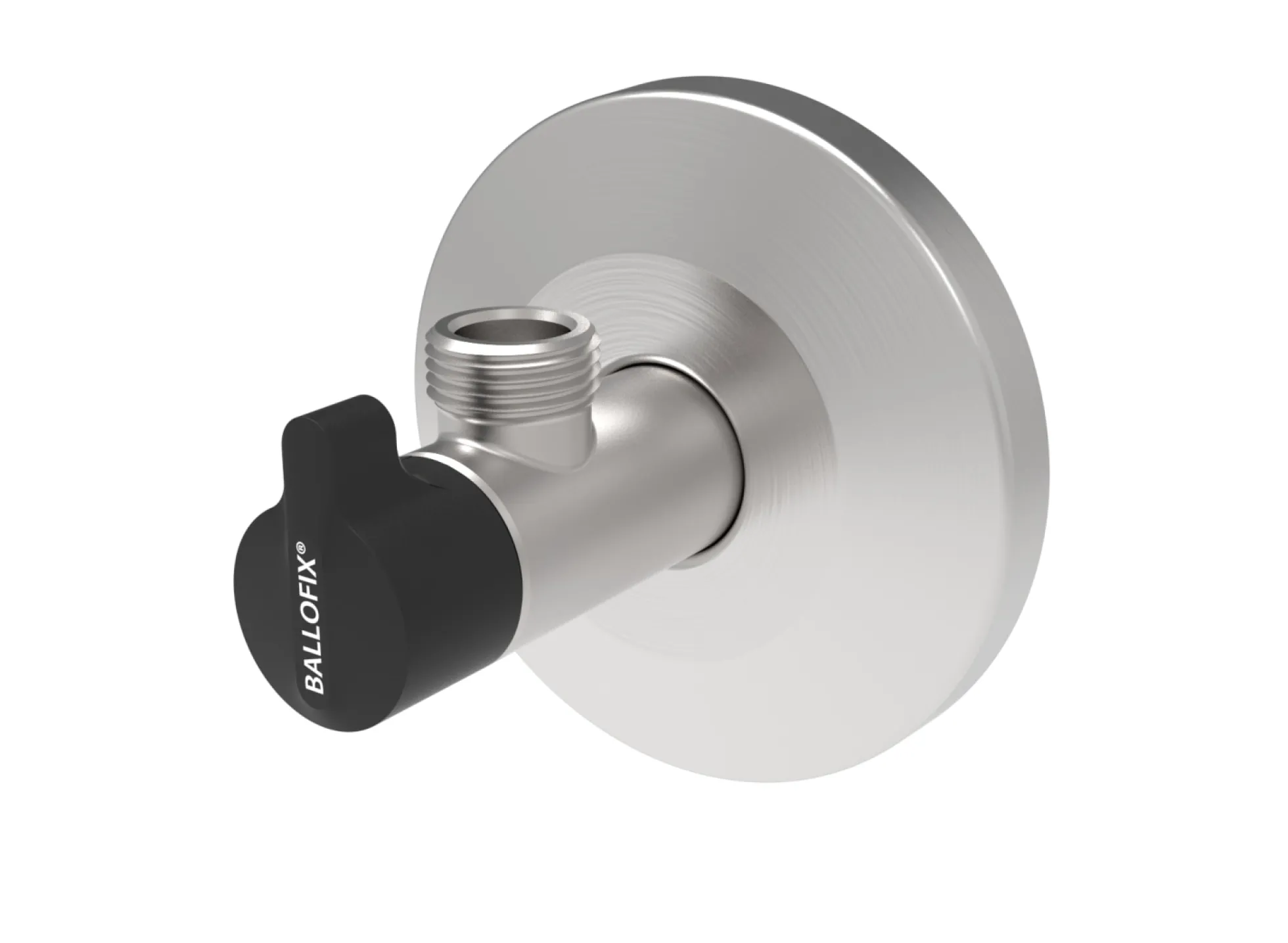 Broen ballofix vinkelventil, rustfri 3/8"x1/2"