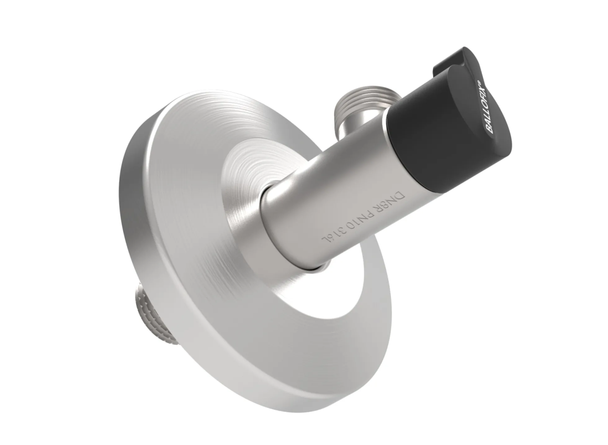 Broen ballofix vinkelventil, rustfri 3/8"x1/2"