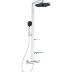 Brusesystem Alu+ med termostat, Ø100/Ø260, sølv - Ideal Standard