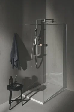 Brusesystem Alu+ med termostat, Ø100/Ø260, sølv - Ideal Standard