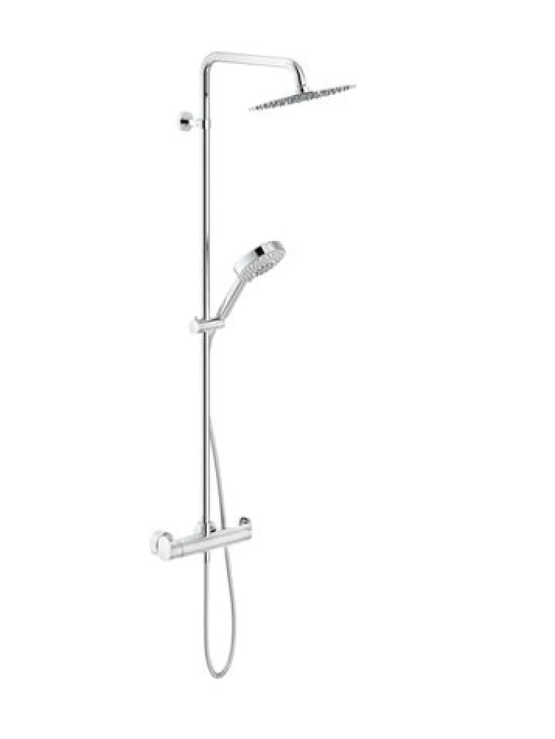 Brusesystem Upcity, 2-jet håndbruser, krom