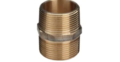 Brystnippel, 3/8", rødgods silicium bronze - Viega