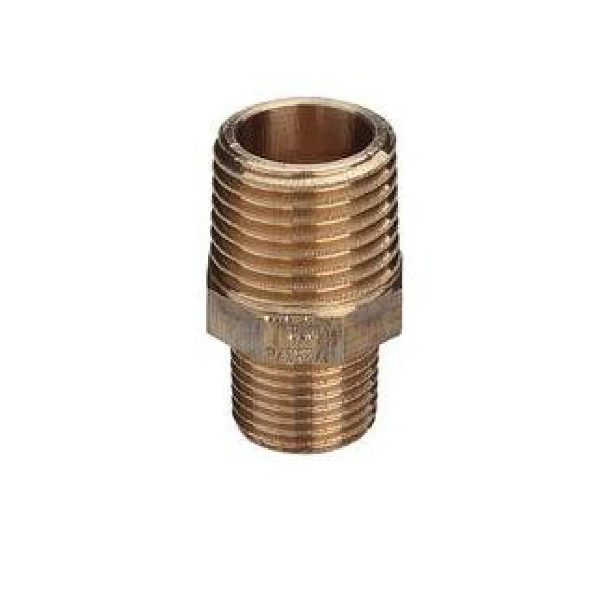 Brystnippel, 1/2" x 3/8", rødgods silicium bronze - Viega