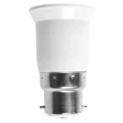 B22 til E27 adapter, konvertering af lamper og armaturer