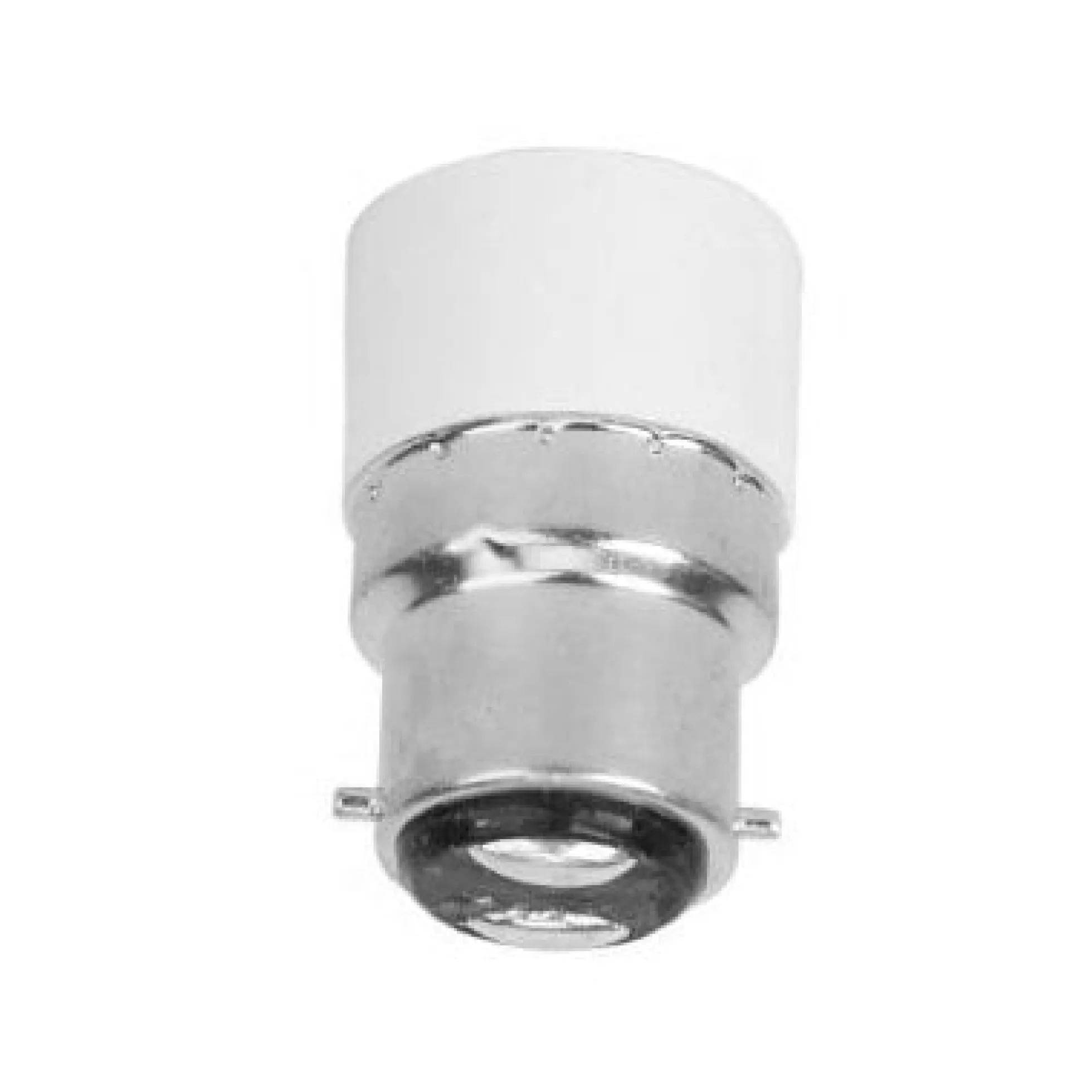 B22 til E14 adapter, 230V, 45mm x Ø28mm