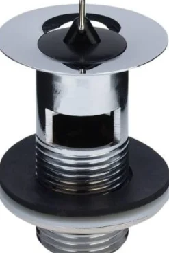 Bundventil 1.1/4" med prop og overløb