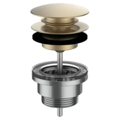 Bundventil, 1 1/4" x 63 mm, bleget guld PVD - LAUFEN