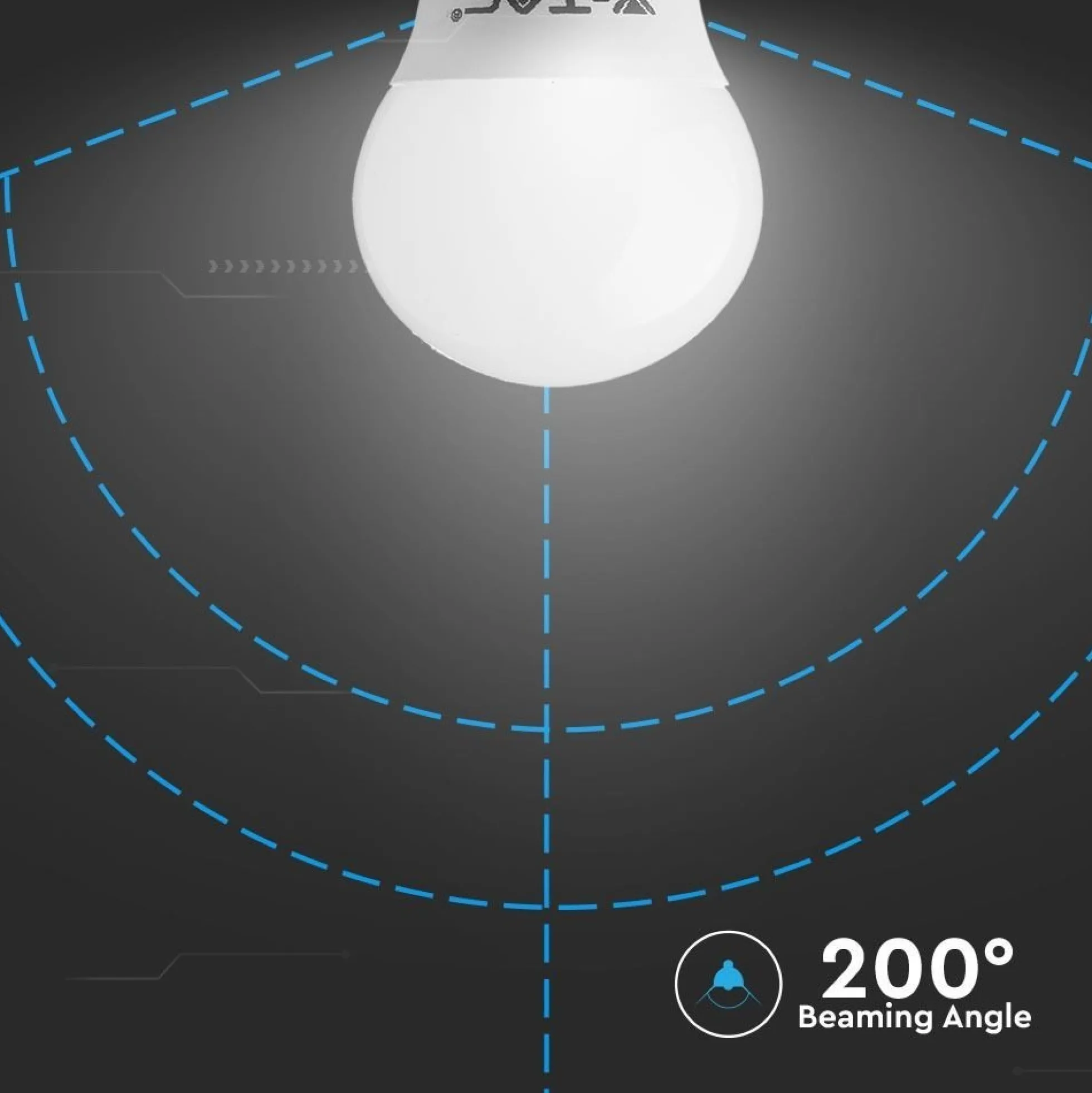 B22 5,5W LED pære - G45, Samsung LED chip, varm kulør
