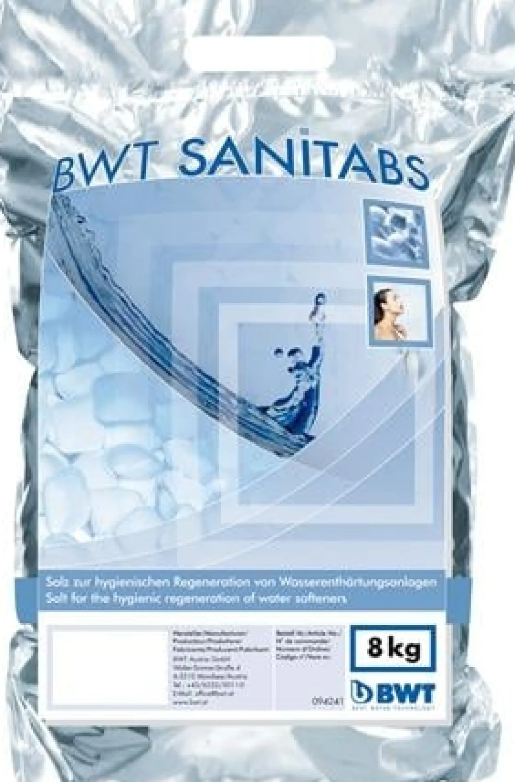 BWT Sanitabs salt til blødgøringsanlæg, 8 kg
