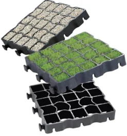 Byggros ECORASTER S50, sort, 20 t, 12 stk. pr. 1,33 m² - 12 stk
