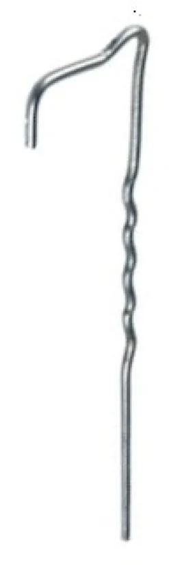 Byggros jordspyd, 200 x 40 x 20 x 3 mm, galvaniseret stål