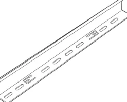 Cablofil Deleskinne COT-54-X, 54 mm, 3 meter, varmgalvaniseret stål