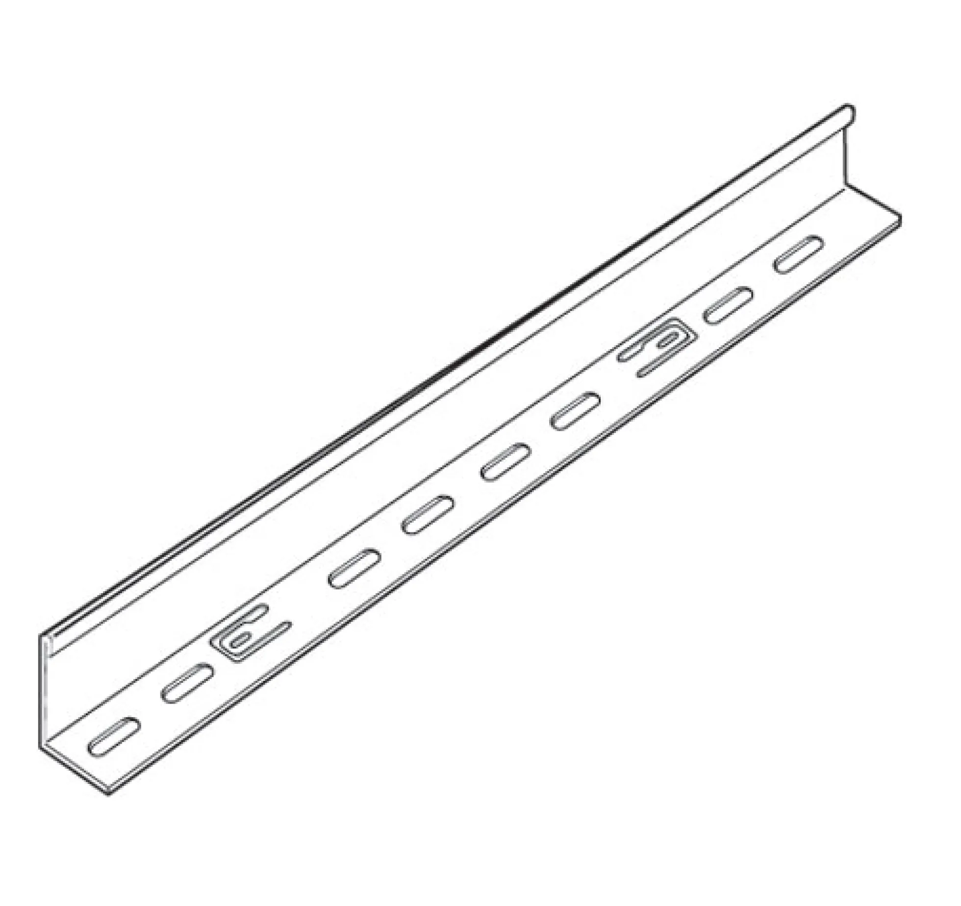 Cablofil Deleskinne COT-54-X, 54 mm, 3 meter, varmgalvaniseret stål
