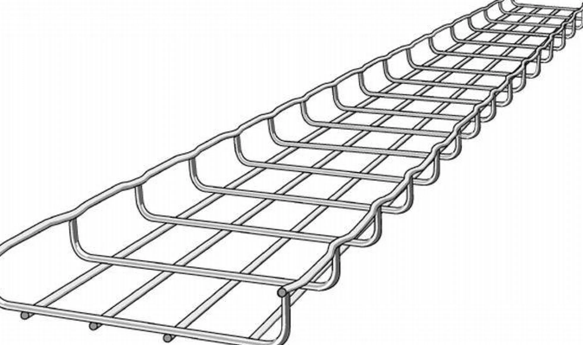 Cablofil gitterbakke CF 30-50-E, 3 meter, el-forzinket