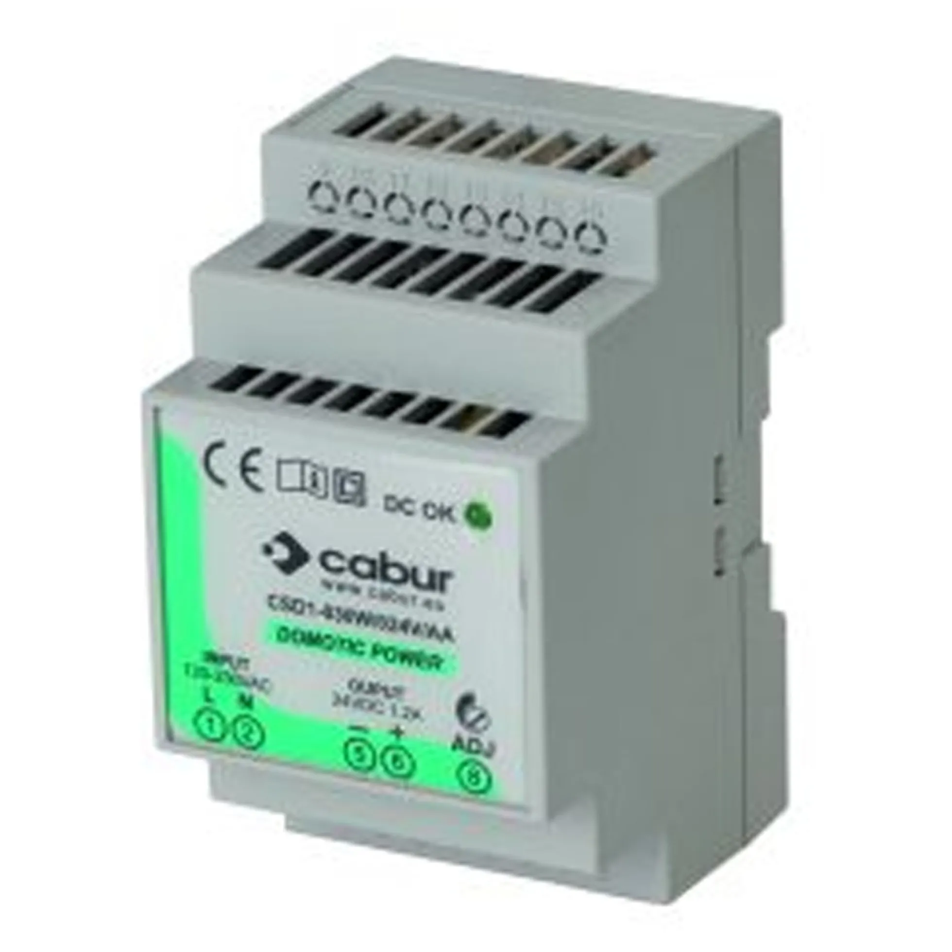 Cabur strømforsyning, 24VDC, 1,2A, 90-264VAC, CSD1030W024VAA