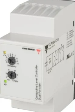 Carlo Gavazzi – Niveaurelæ/forstærkerrelæ for konduktiv sensor, 230Vac/dc (CLP2EA1C230)