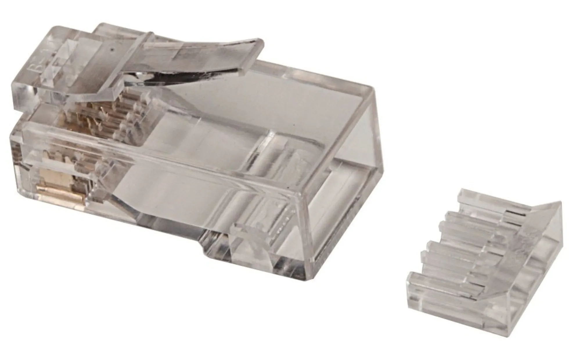 Cat 6A UTP RJ45 (8P8C) modular plug t. stiv rund ledning