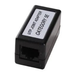 Cat 5e UTP RJ45 (8P8C) mellemled - Lige igennem / Sort