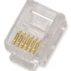 Cat 3 UTP RJ12 (6P6C) modular plug t. blød flad ledning