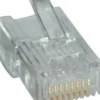 Cat 3 UTP RJ45 (8P8C) modular plug t. blød flad ledning