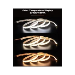 CCT COB-LED strip, 5 meter, 10W/m, RA97, 24V DC, IP20