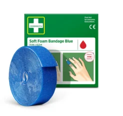 Cederroth Soft Foam bandage, blå, 3x450cm