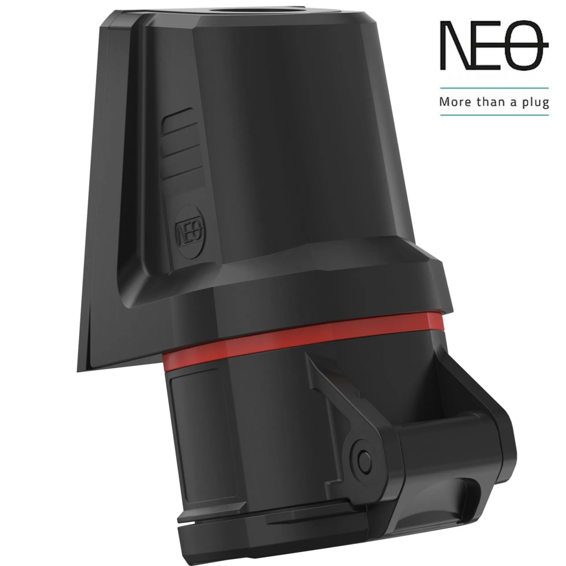 CEE Udvendigt vægudtag, sort, NEO, 16 A, 5P, IP54, skrueklemme
