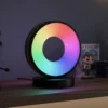 Cirkel RGBIC lampe, 18x15cm, Bluetooth, 5V USB