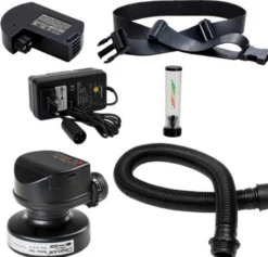 Cleanair Asbest turboenhed 2.0, med bælte, slange, batteri, lader og P3 filter - Boisen Safety