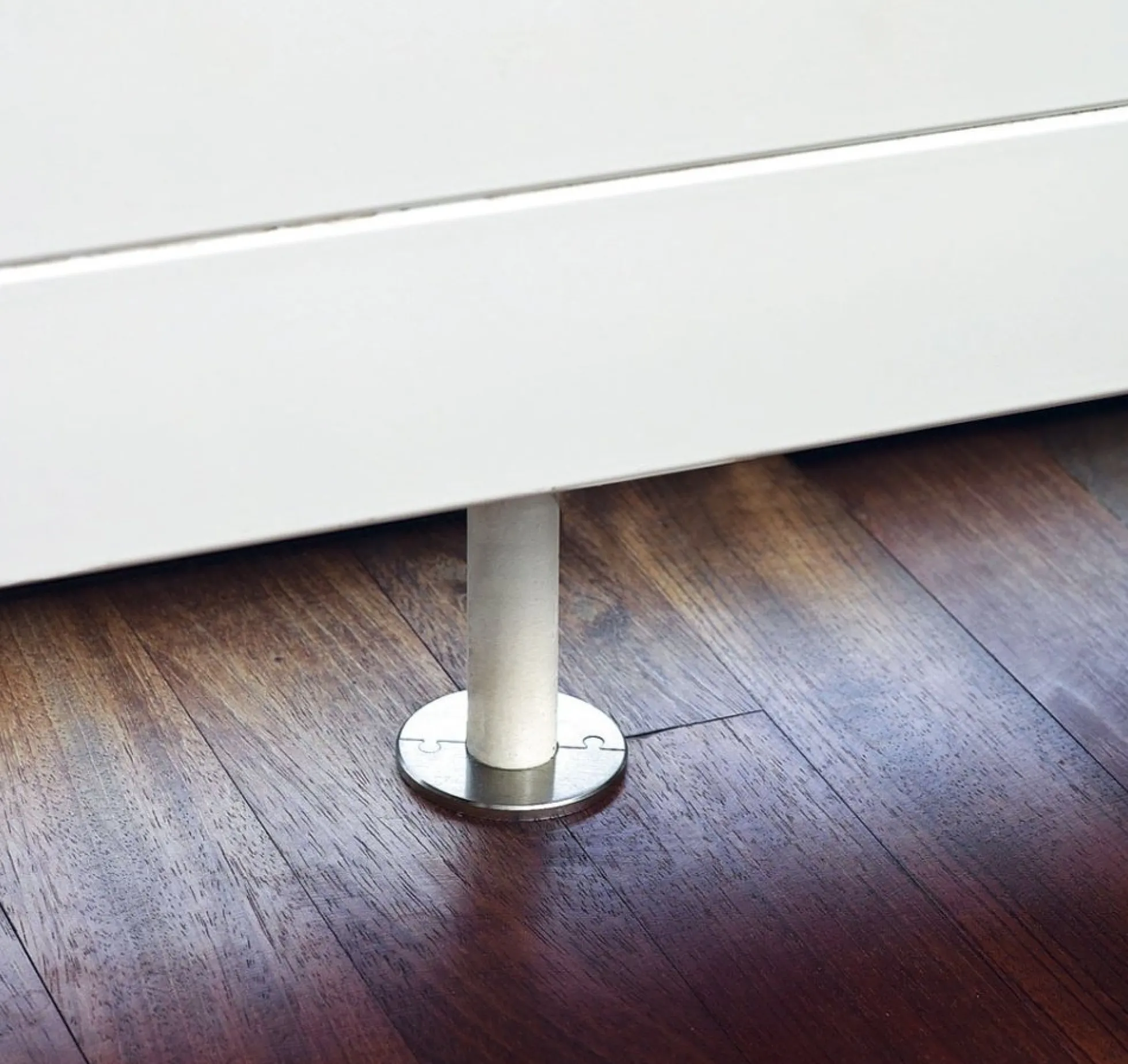 Click-one-two vægroset med lige side til radiatorrør, rustfri